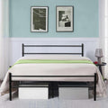 Metal Bed Frame Modern Design Single, Double, King, Extra Strong Black Finish Sturdy & Durable