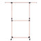 Double Clothes Rail with Adjustable Height & Extendable Top Rail
