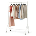 Heavy Duty White Clothes Rail Metal Clothing Rack on Wheels | 3ft, 4ft, 5ft, 6ft
