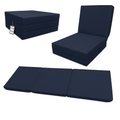 Fold-Out Z Bed Single Size Chair-Bed Folding Guest Sofa Handmade in UK