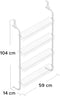 4‑Tier Over Door Hanging Rack – Shelving Storage for Cupboards, Bathrooms, Kitchens or Utility Rooms
