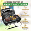 Portable BBQ Charcoal Grill Ideal for Camping, Festivals & Travel with Foldable Legs