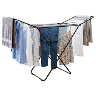 Extendable Wing Airer Clothes Drying Rack – Folding Indoor & Outdoor