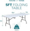 Heavy Duty 5ft Folding Table – Portable Plastic Banquet & Camping BBQ Table