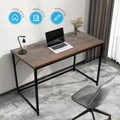 Computer Desk 120cm – Large Home Office, Gaming & Study Table with Black Frame