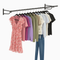 6ft Wall Mounted Clothes Rail – Steel Hanging Rack with Brackets & Fixings