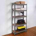Heavy Duty 5 Tier Steel & MDF 150cm High Storage Rack – 1325kg Capacity, Grey