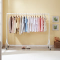 Heavy Duty White Clothes Rail Metal Clothing Rack on Wheels | 3ft, 4ft, 5ft, 6ft