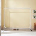Heavy Duty White Clothes Rail Metal Clothing Rack on Wheels | 3ft, 4ft, 5ft, 6ft