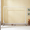 Heavy Duty White Clothes Rail Metal Clothing Rack on Wheels | 3ft, 4ft, 5ft, 6ft