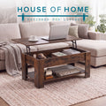 Coffee table Rustic Oak with opening table top