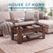 Coffee table Rustic Oak with opening table top