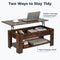 Coffee table Rustic Oak with opening table top