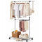 Double Clothes Rail with Adjustable Height & Extendable Top Rail