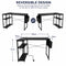 L-Shaped Gaming Desk with Built-In Charging & PC Shelf