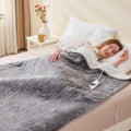 Electric Heated Throw Blanket 180×130cm in Light Grey