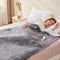 Electric Heated Throw Blanket 180×130cm in Light Grey