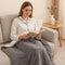 Electric Heated Throw Blanket 180×130cm in Light Grey