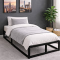 Metal Platform Bed Frame with Underbed Storage