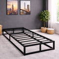 Metal Platform Bed Frame with Underbed Storage