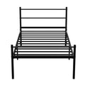 Single Metal Bed Frame Extra Strong Stylish Modern Bedroom Storage Sturdy Design