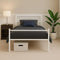 Single Metal Bed Frame Extra Strong Stylish Modern Bedroom Storage Sturdy Design