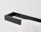 Black Wall Mounted Towel Holder – 30cm Rectangle Rail, Bathroom & Kitchen