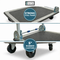 Stakx Heavy Duty Platform Trolley 300kg – Folding Cart with Castors