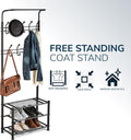 Multi Functional Coat Rack and stand With Shoe Rack Storage Solution
