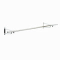 6ft Wall Mounted Clothes Rail – Steel Hanging Rack with Brackets & Fixings