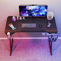Gaming Desk Carbon Fibre Style Cup & Headphone Holder