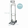 Stakx Lightweight Folding Hand Trolley 90kg – Compact Aluminium Cart With Wheels