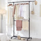 Double Clothes Rail with Adjustable Height & Extendable Top Rail