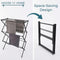Foldable Clothes Airer – Compact Indoor Laundry Drying Rack, Silver