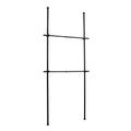 Floor to Ceiling Telescopic Wardrobe Organiser – Double Hanging Clothes Rail, Black & White