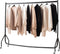 Heavy Duty Clothes Rail – Strong Black Garment Rack with Locking Wheels