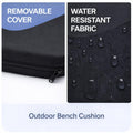 Outdoor Bench Cushion Seat Pad – Water & UV Resistant, Removable Cover 170cm