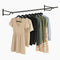 5ft Wall Mounted Clothes Rail – Steel Hanging Rack with Brackets & Fixings