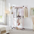 Double Clothes Rail with Adjustable Height & Extendable Top Rail
