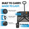 120L Folding Utility Trolley – Heavy Duty Outdoor Cart with Puncture-Proof Wheels