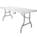 Heavy Duty 6ft Folding Table – Portable Plastic Banquet & Camping BBQ Table