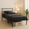 Metal Bed Frame Modern Design Single, Double, King, Extra Strong Black Finish Sturdy & Durable