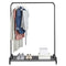Garment Rack Clothes Rail Stand with Shoe Shelf Adjustable Feet