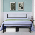 Metal Bed Frame Modern Design Single, Double, King, Extra Strong Black Finish Sturdy & Durable
