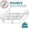 Metal Bed Frame Modern Design Single, Double, King, Extra Strong Black Finish Sturdy & Durable