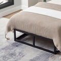 Metal Platform Bed Frame with Underbed Storage