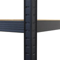 Boltless 180cm High 5 Tier Heavy Duty Steel Shelving Unit – 875kg Load, Black
