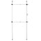 Floor to Ceiling Telescopic Wardrobe Organiser – Double Hanging Clothes Rail, Black & White