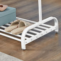 Garment Rack Clothes Rail Stand with Shoe Shelf Adjustable Feet