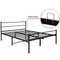 Metal Bed Frame Modern Design Single, Double, King, Extra Strong Black Finish Sturdy & Durable